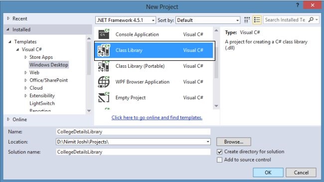 Creating Class Library